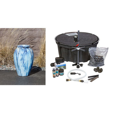 Amphora FNT3489 Ceramic Vase Complete Fountain Kit Vase Fountain Blue Thumb